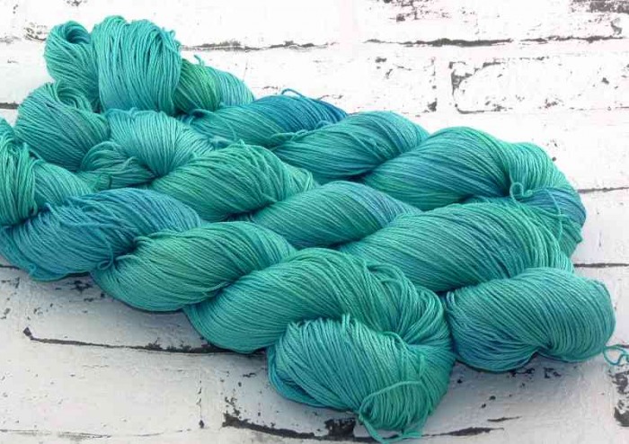 handgefärbte Soft-Cotton, Baumwolle "Fresh Water"
