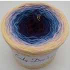 gefachte Wolle von Lady D "Sternennacht" 250g