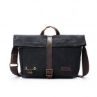 DELLA Q Roll Top Tasche - Schwarz