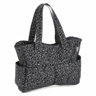 Strickhandtasche "Black Leo“