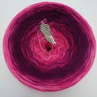 gefachte Wolle von Lady D "Spieglein No.5" 250g