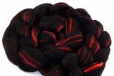 multicolor Merino-Seiden-Kammzug "Schlangenauge"