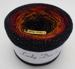 gefachte Wolle von Lady D "Wunder der Farben S05" 250g