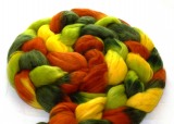 multicolor Merino-Kammzug "fallende Blätter"