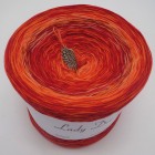 gefachte Wolle von Lady D "Strudel Orange" 250g